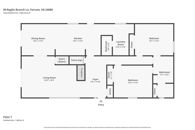 99 Raglin Branch LN, Ferrum, VA 24088