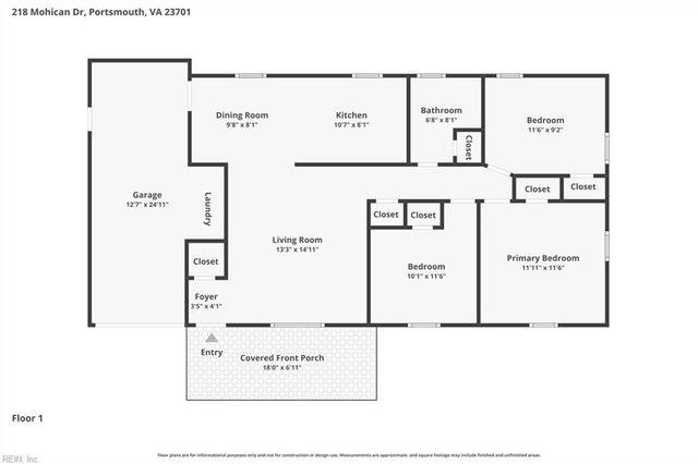 218 Mohican DR, Portsmouth, VA 23701