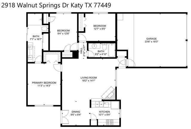 2918 Walnut Springs Drive, Katy, TX 77449