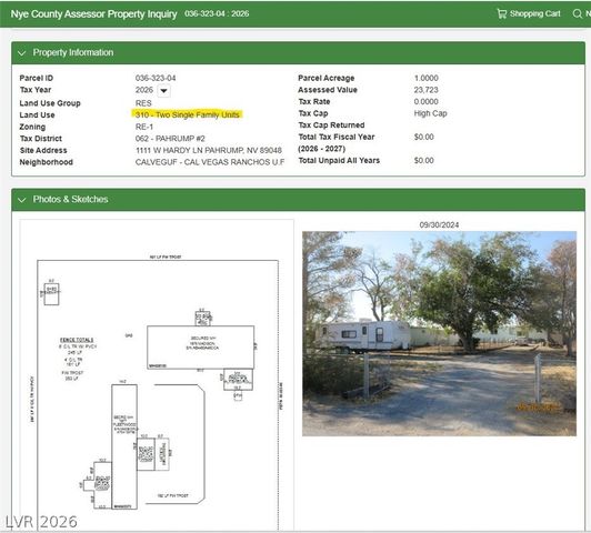 1111 West Hardy Lane, Pahrump, NV 89048