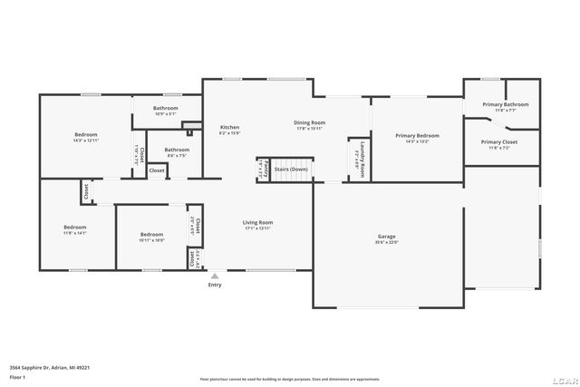 3564 Sapphire Drive, Adrian, MI 49221