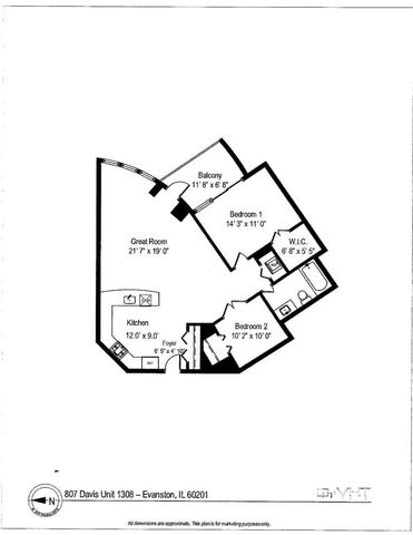 807 DAVIS Street 1308, Evanston, IL 60201