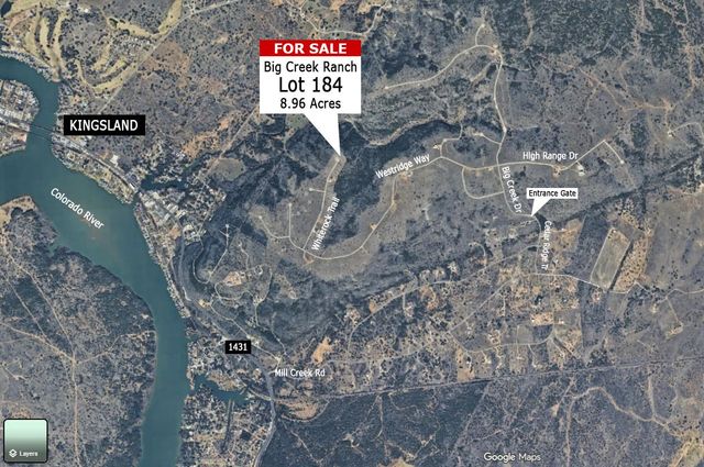 Lot 184 Whiterock TRL, Kingsland, TX 78639