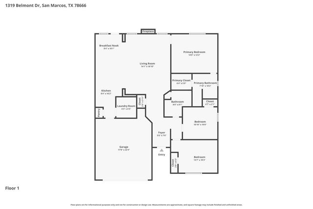 1319 Belmont DR, San Marcos, TX 78666