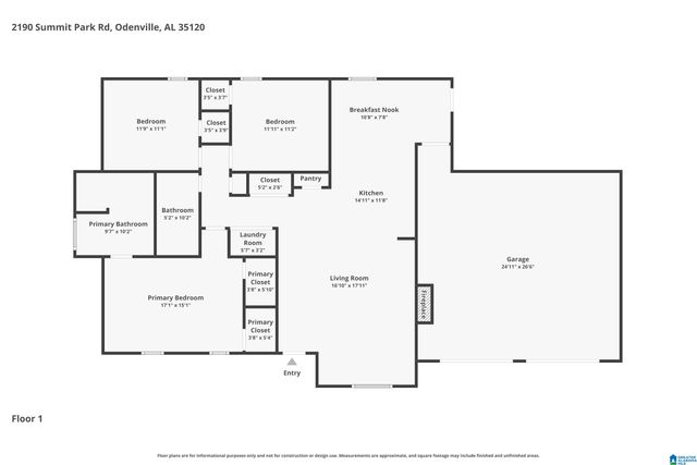 2190 SUMMIT PARK ROAD, Odenville, AL 35120