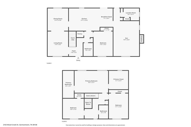 2153 WOOD CREEK DR, Germantown, TN 38138