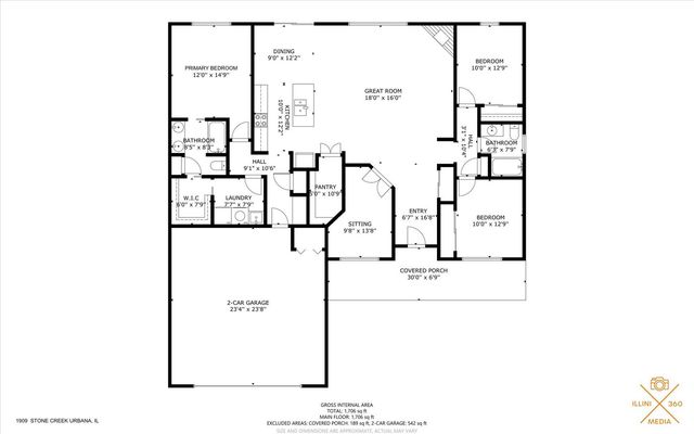 1909 S Stone Creek Boulevard, Urbana, IL 61802