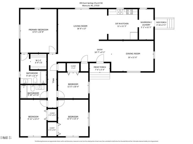 393 Gum Springs Church Road, Moncure, NC 27559
