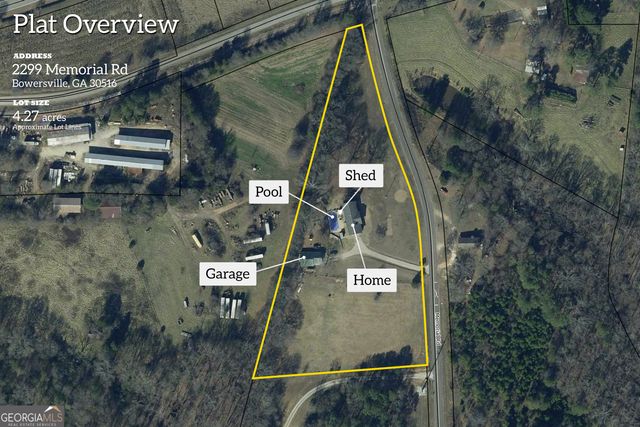 2299 Memorial Road, Bowersville, GA 30516
