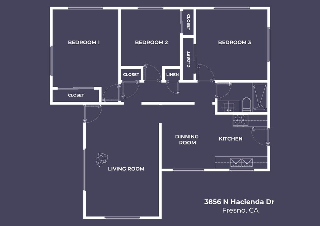 Image 38 of property listing at 3856 N Hacienda Drive, Fresno, CA 93705