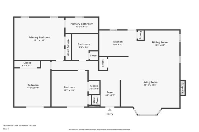 1627 W Grab Creek Rd, Dickson, TN 37055