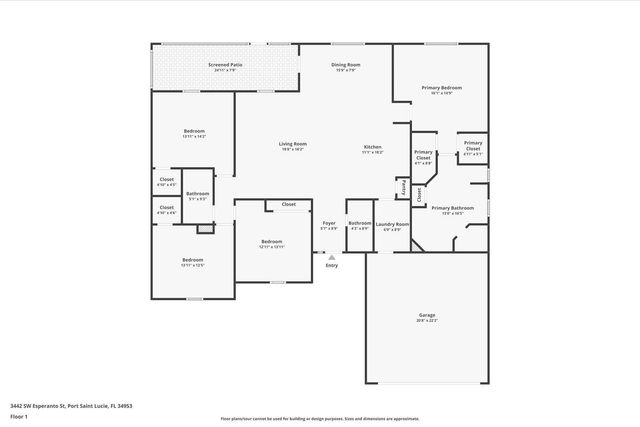 3442 SW Esperanto Street, Port St. Lucie, Port St Lucie, FL 34953