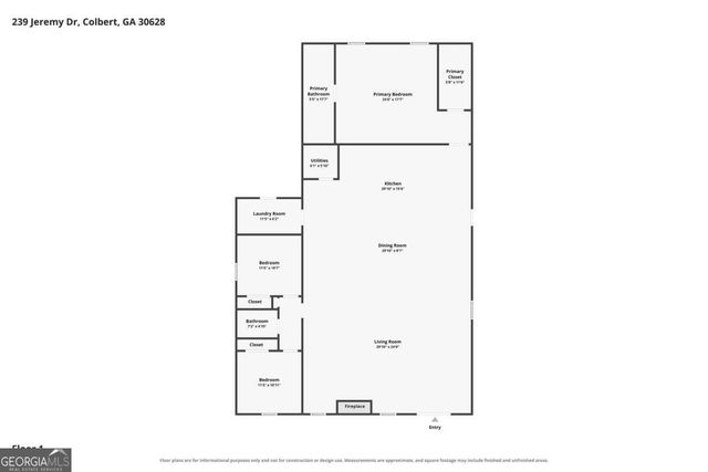 239 Jeremy Drive, Colbert, GA 30628