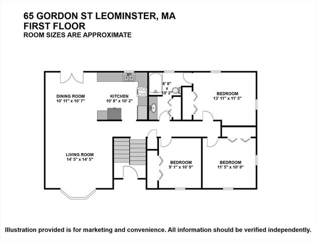 65 Gordon Street, Leominster, MA 01453