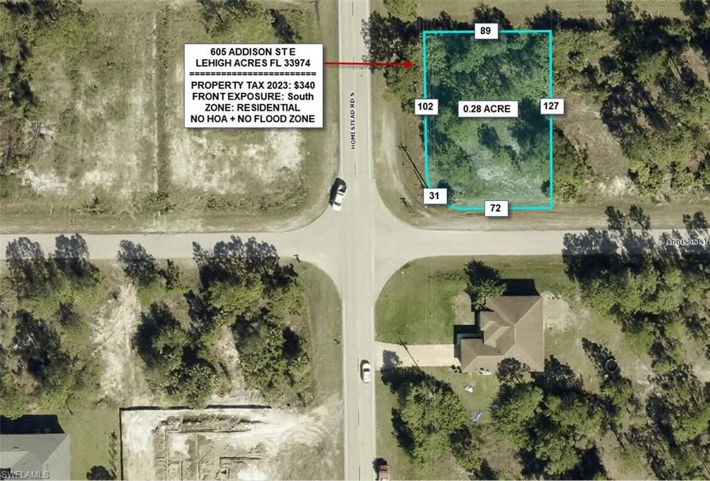 605 Addison ST E, LEHIGH ACRES, FL 33974 — exterior