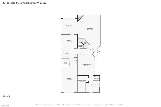 134 Sarazen CT, Newport News, VA 23602