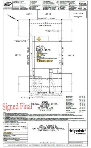 2622 Regal Bloom Drive, Missouri City, TX 77459
