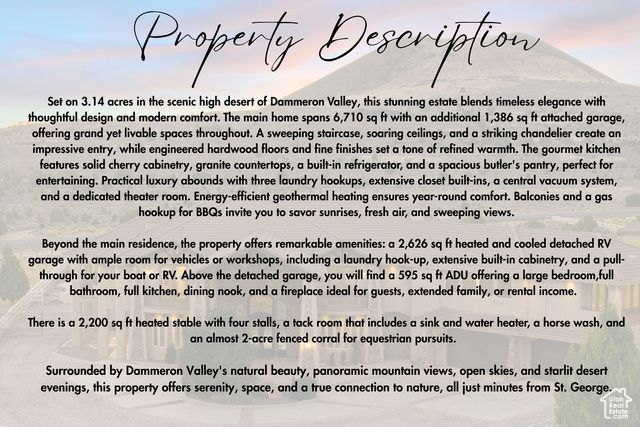 533 W CANYON TRL, Dammeron Valley, UT 84783