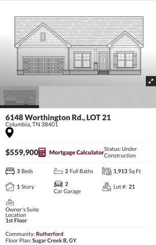 6148 Worthington Rd, Columbia, TN 38401