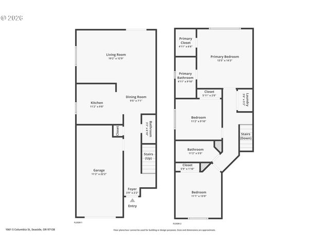 1061 S COLUMBIA St, Seaside, OR 97138