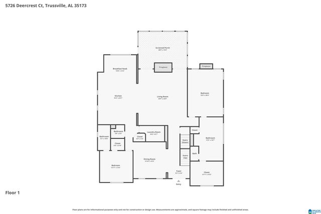 5726 DEERCREST COURT, Trussville, AL 35173