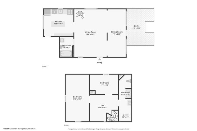 11662 N Lakeview Drive, Edgerton, WI 53534