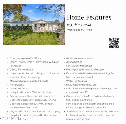 785 TRITON Road, Atlantic Beach, FL 32233