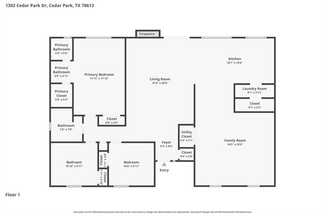 1302 Cedar Park DR, Cedar Park, TX 78613