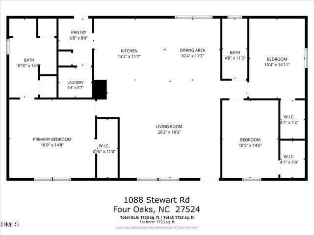 1088 Stewart Road, Four Oaks, NC 27524
