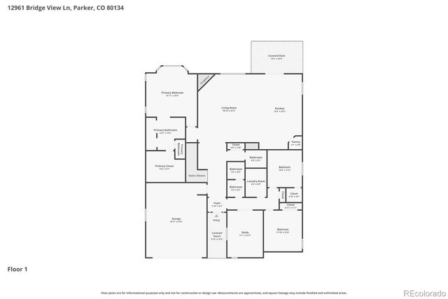 12961 Bridge View Lane, Parker, CO 80134