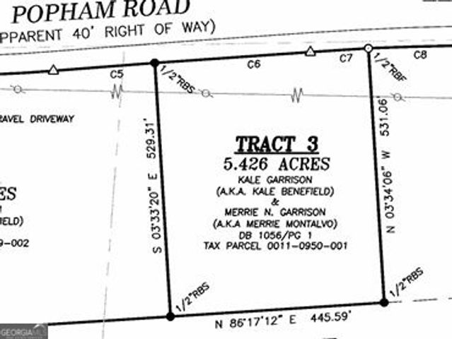 0 Popham Road TRACT 3, Taylorsville, GA 30178