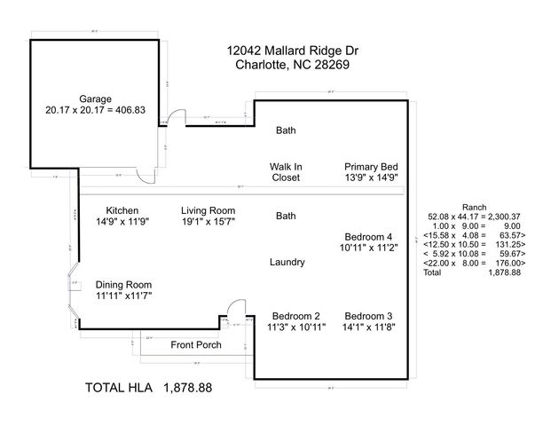 12042 Mallard Ridge Drive, Charlotte, NC 28269