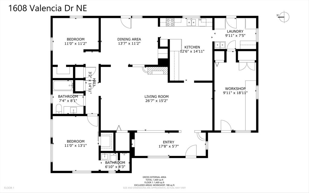 Image 43 of property listing at 1608 Valencia Drive NE, Albuquerque, NM 87110