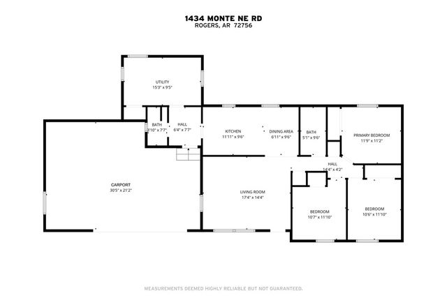 1434 S Monte NE Road, Rogers, AR 72756