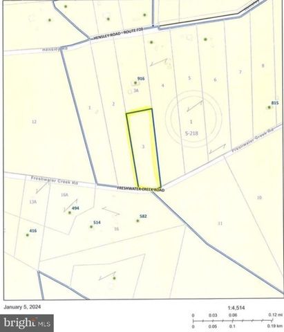 LOT 3 FRESHWATER CREEK RD, Mineral, VA 23117