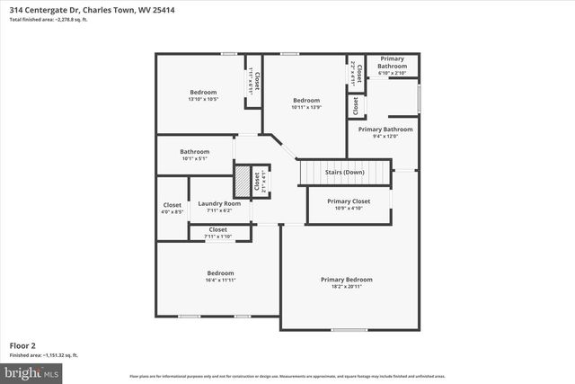 314 CENTERGATE DR, Charles Town, WV 25414