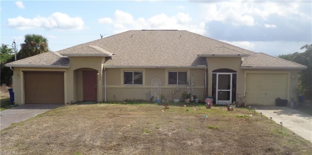 334/336 Poplar ST, LEHIGH ACRES, FL 33974 — exterior