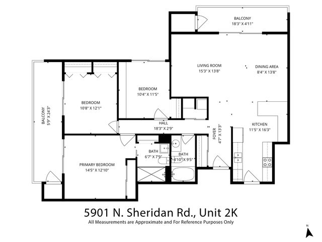 5901 N Sheridan Road 2K, Chicago, IL 60660