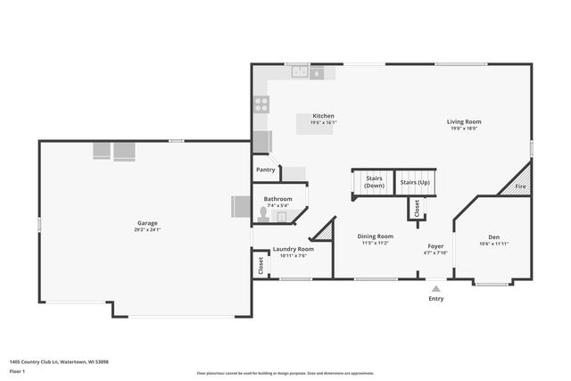 1405 Country Club LANE, Watertown, WI 53098