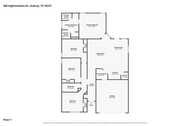 408 Highmeadow Drive, Aubrey, TX 76227