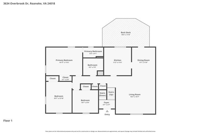 3634 Overbrook DR, Roanoke, VA 24018