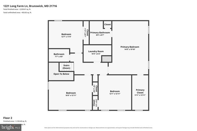 1221 LONG FARM LN, Brunswick, MD 21716