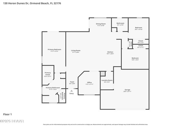 130 Heron Dunes Drive, Ormond Beach, FL 32176