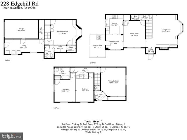228 EDGEHILL RD, Merion Station, PA 19066