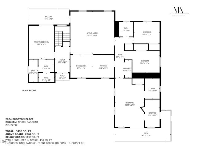 2004 Brocton Place, Durham, NC 27712