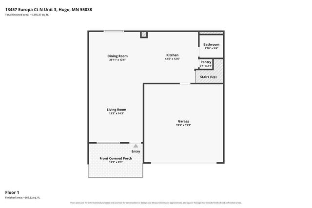 13457 Europa Court N 3, Hugo, MN 55038