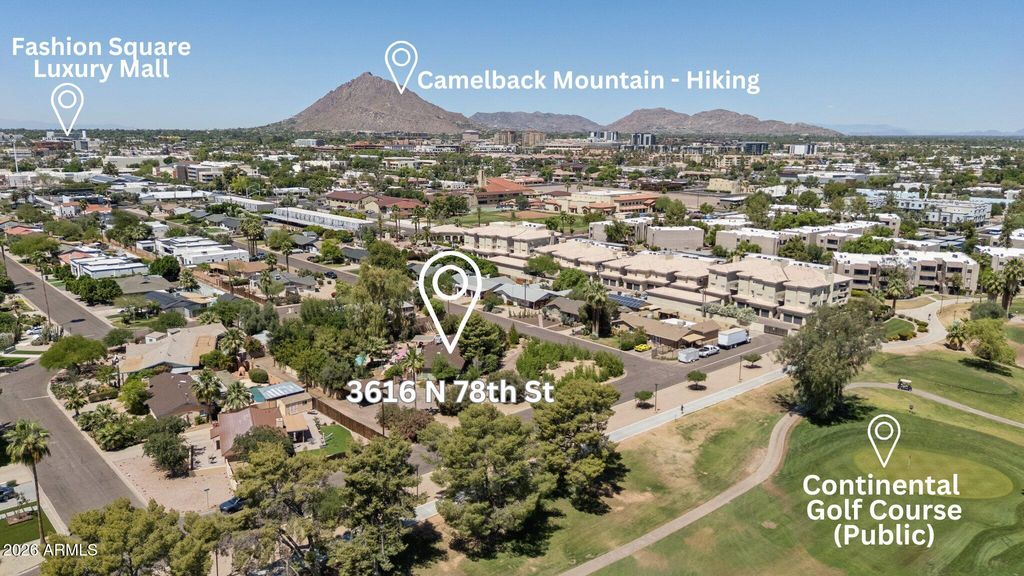 Image 1 of property listing at 3616 N 78TH Street, Scottsdale, AZ 85251