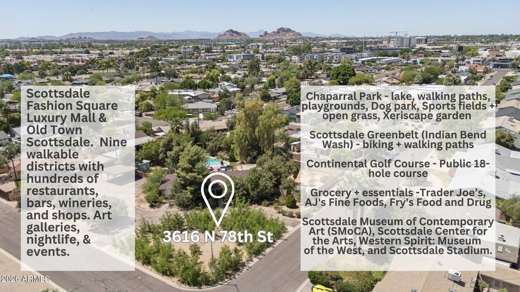 Image 2 of property listing at 3616 N 78TH Street, Scottsdale, AZ 85251