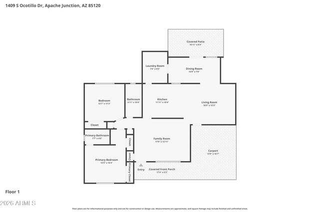 1409 S OCOTILLO Drive, Apache Junction, AZ 85120