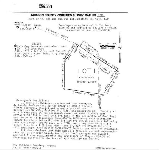 W11601 Sand Road, Merrillan, WI 54754